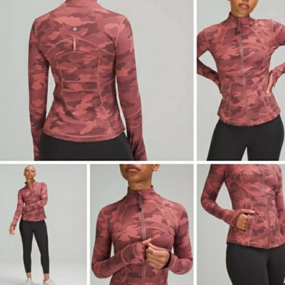 Lululemon SET 2Pc Jacket+Leggings  Size 12 Camo Rose Pink barbie barbiecore - Picture 3 of 5